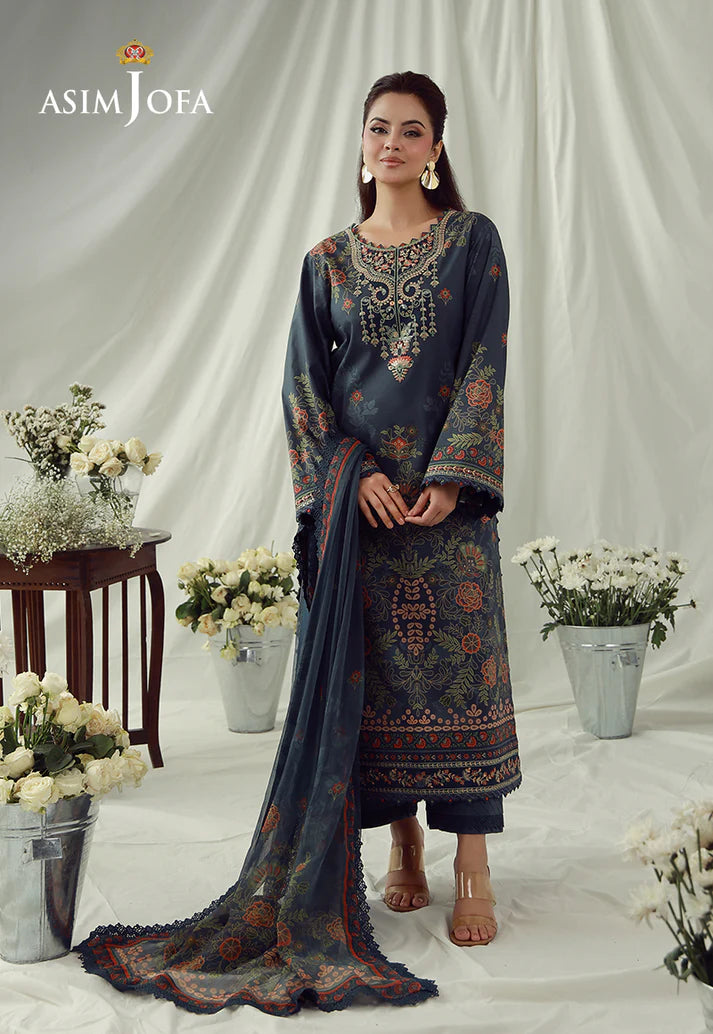 Printed Embroidered Cambric Unstitched 3 Pcs