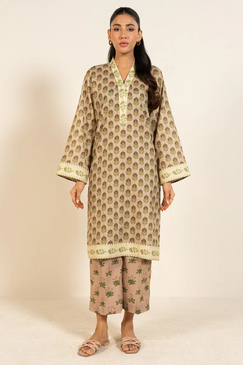 2 Piece Printed Shirt and Trouser