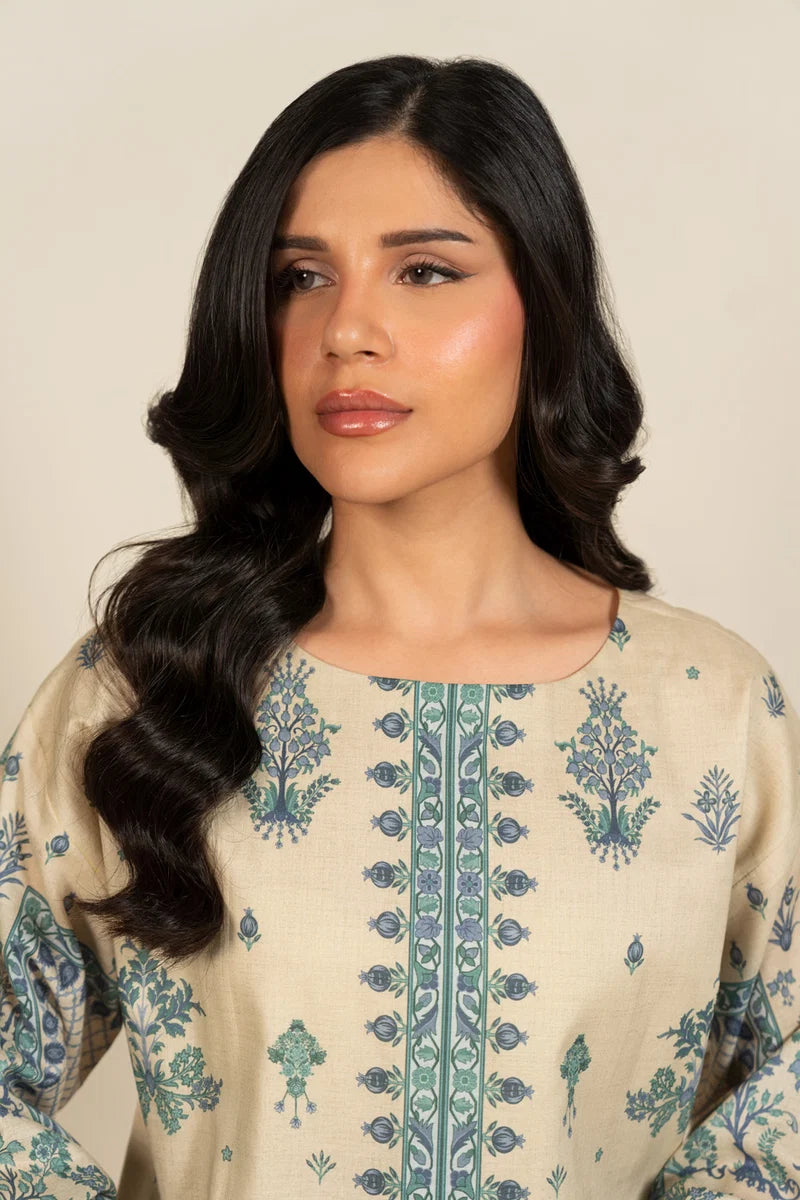 2 Piece Printed Shirt and Trouser