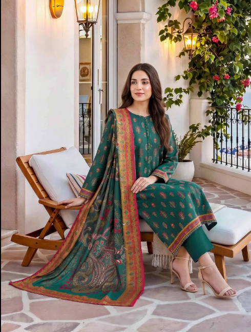 3-Piece Printed Lawn Suit