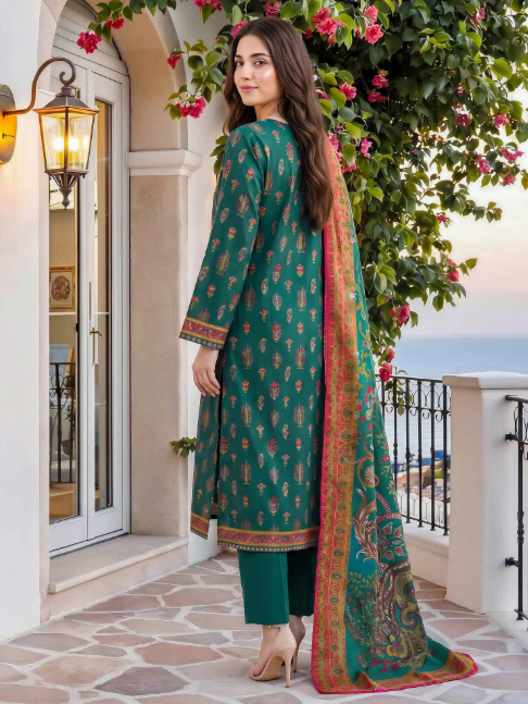 3-Piece Printed Lawn Suit