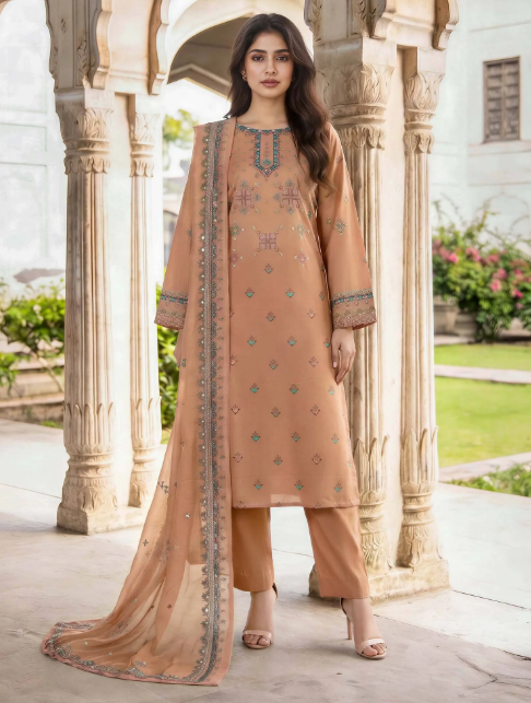 3 Piece Lawn Suit