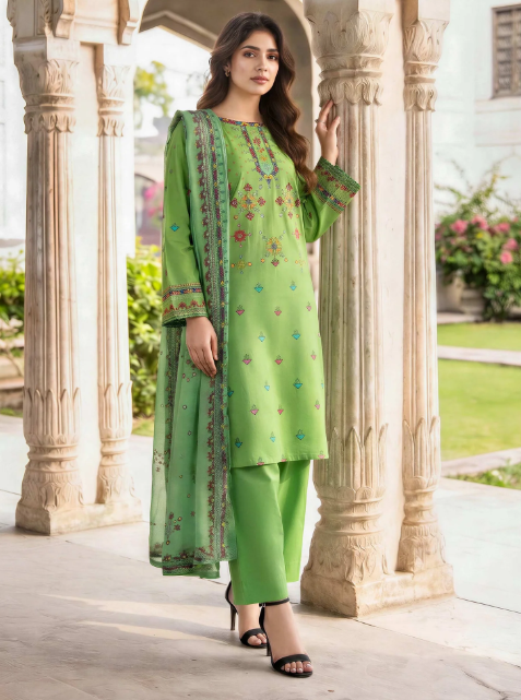 3 Piece Lawn Suit