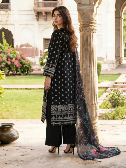 3 Piece Lawn Paste Suit