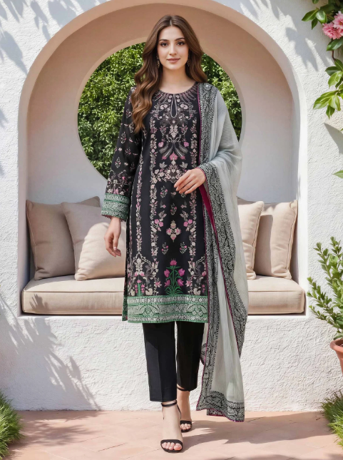 3 Piece Lawn Suit