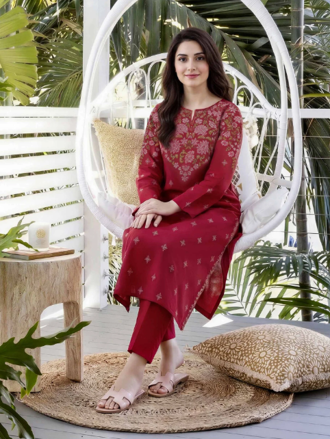 2 Piece Lawn Suit