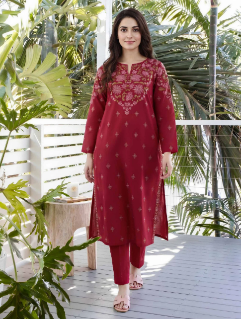 2 Piece Lawn Suit