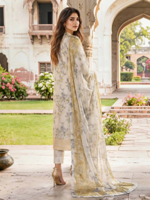 3 Piece Lawn Paste Suit