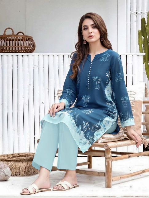2 Piece Lawn Suit