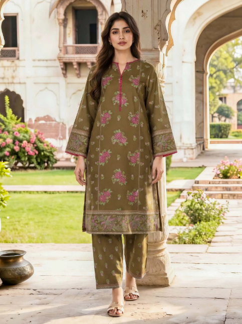 2 Piece Lawn Paste Suit