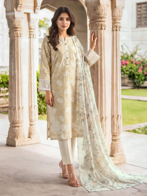 2 Piece Lawn Suit
