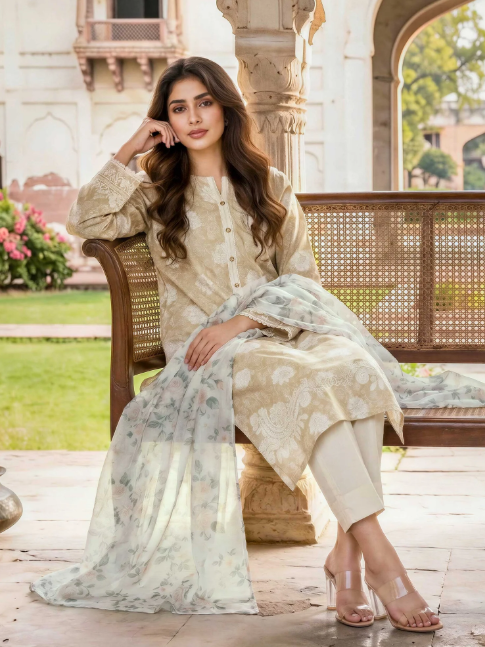 2 Piece Lawn Suit