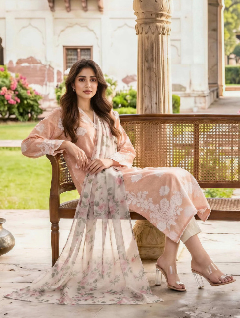 2 Piece Lawn Suit