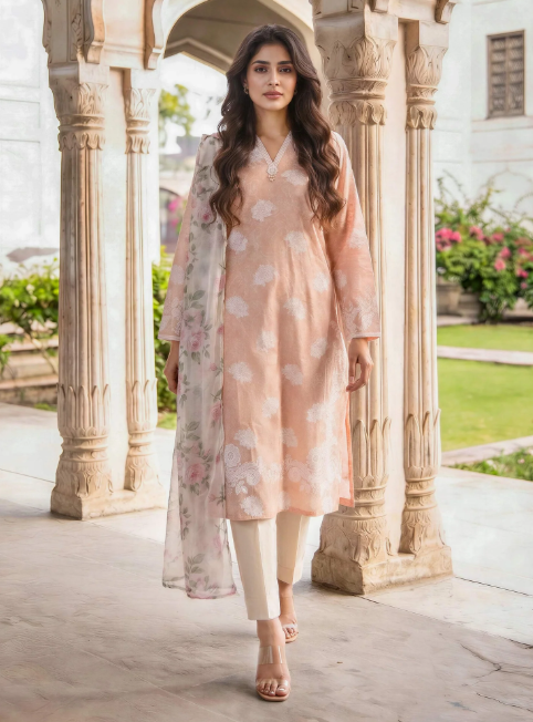 2 Piece Lawn Suit