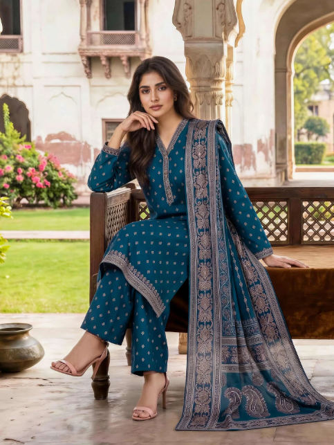3 Piece Lawn Paste Suit