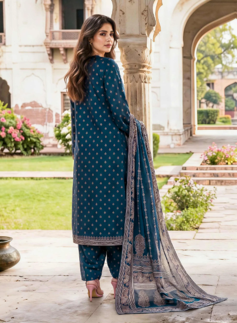 3 Piece Lawn Paste Suit