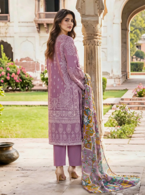 3 Piece Lawn Paste Suit
