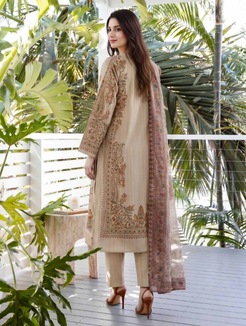 3 Piece Embroidered Lawn Suit