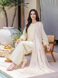3 Piece Lawn Slub Suit- Embroidered