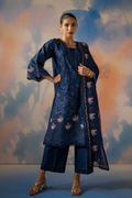 3 PIECE EMBROIDERED CHIKANKARI SUIT WITH BAMBER DUPATTA