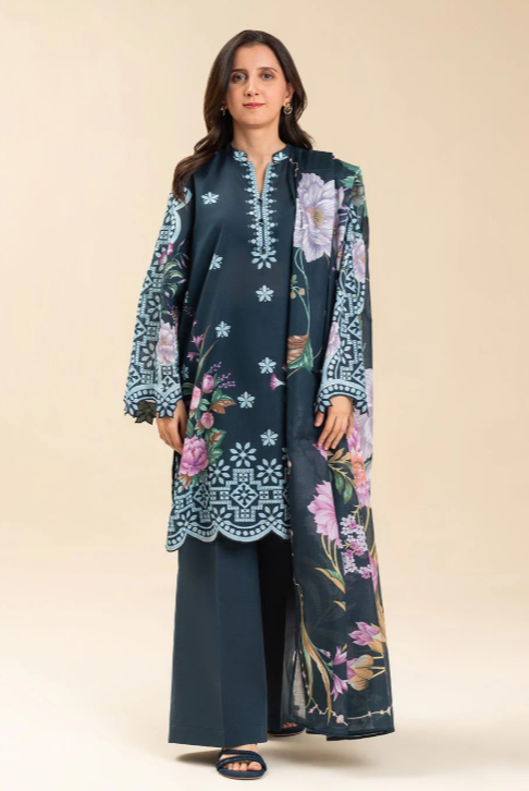 3 PICE PRINTED LAWN SUIT