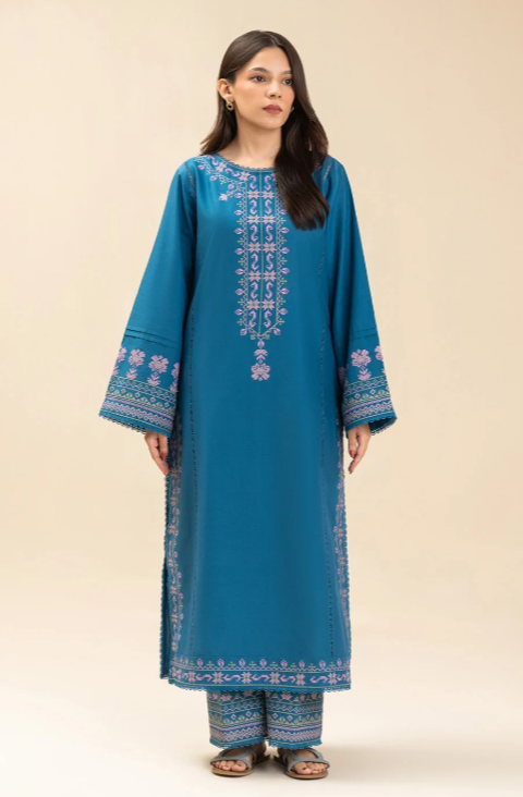 2 PICE EMBROIDERED LAWN SUIT
