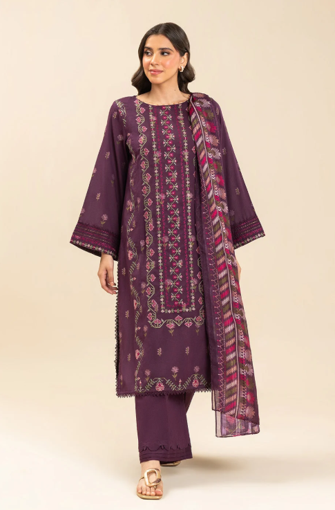 3 PIECE EMBROIDERED LAWN SUIT