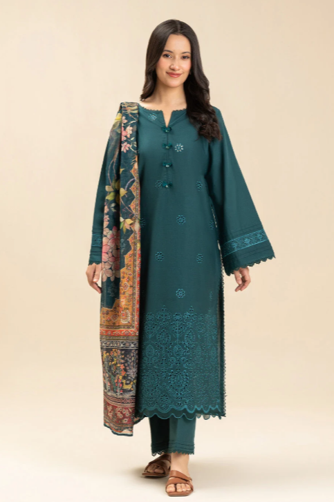 3 PIECE EMBROIDERED LAWN SUIT