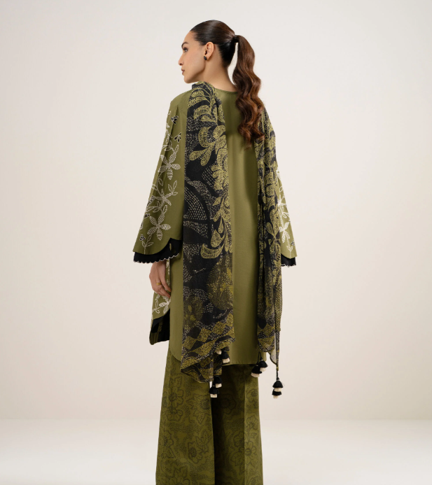 3 Piece - Embroidered Lawn Suit(Intermix)