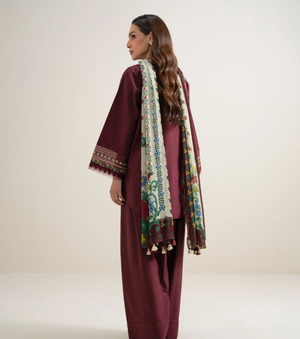 3 Piece - Embroidered Lawn Suit(Intermix)