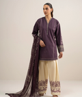 3 Piece - Printed Cotton Suit