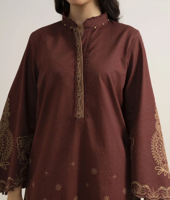 3 Piece - Printed Cotton Suit