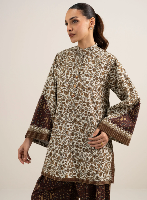 2 Piece - Printed Cotton Suit
