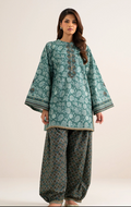 2 Piece - Printed Cotton Suit