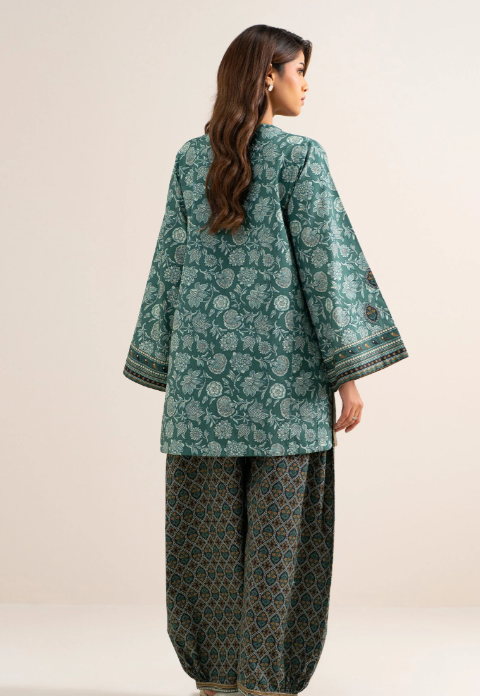 2 Piece - Printed Cotton Suit