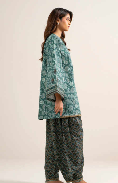 2 Piece - Printed Cotton Suit