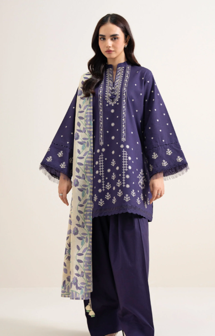 3 Piece - Embroidered Lawn Suit