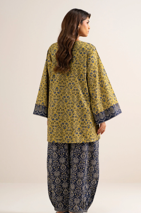 2 Piece - Printed Cotton Suit