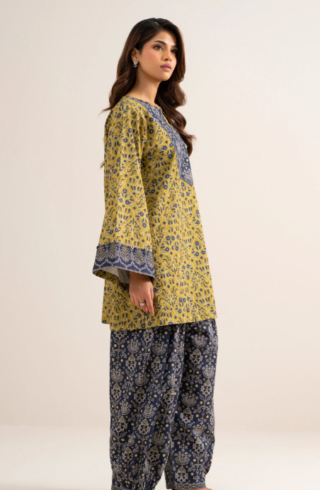 2 Piece - Printed Cotton Suit