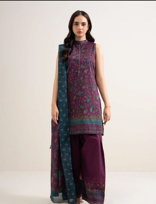3 Piece - Printed Lawn Suit