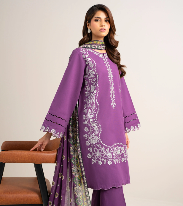 3 Piece - Embroidered Lawn Suit
