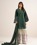 3 Piece - Printed Cotton Suit