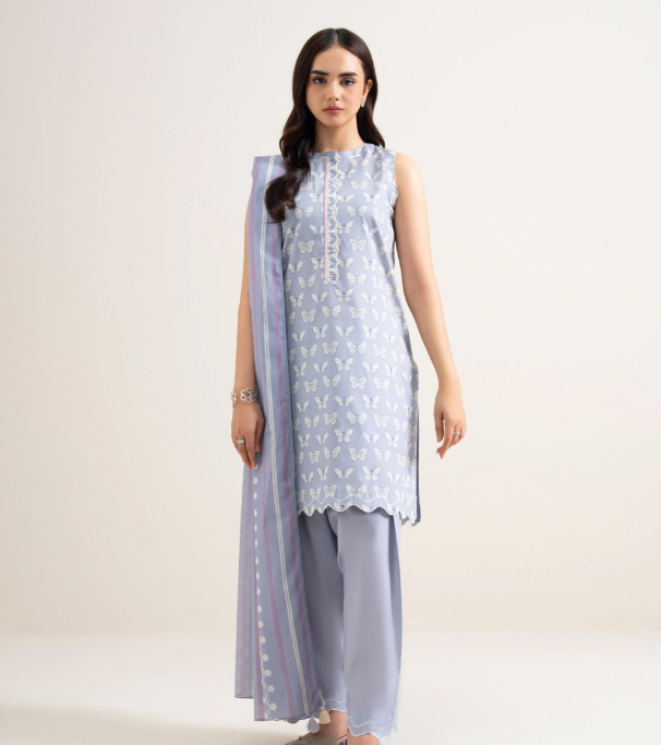 3 Piece - Printed Lawn Suit
