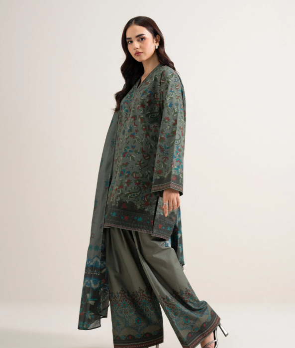 3 Piece - Printed Lawn Suit