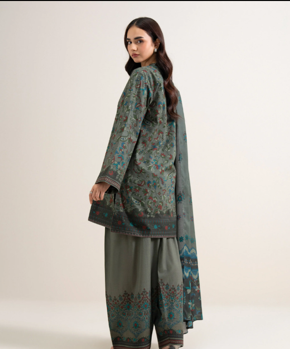 3 Piece - Printed Lawn Suit