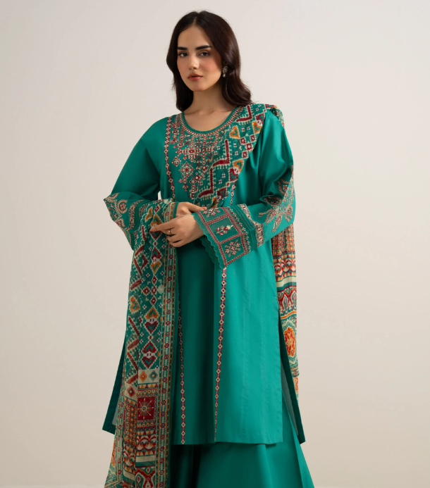 3 Piece - Embroidered Lawn Suit