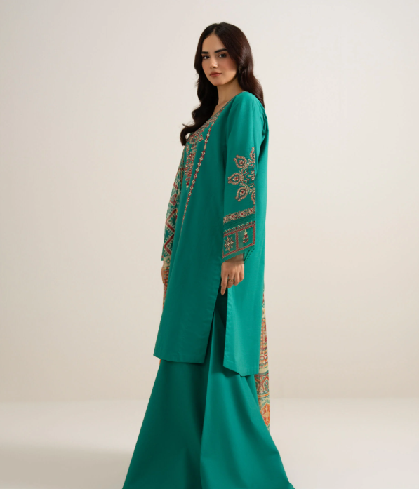 3 Piece - Embroidered Lawn Suit