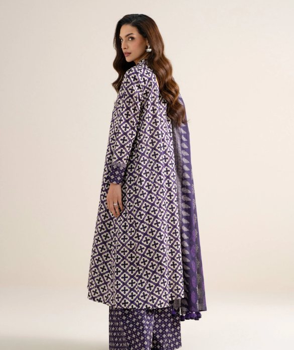 3 Piece - Printed Lawn Suit