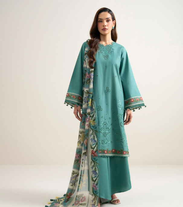 3 Piece - Embroidered Lawn Suit