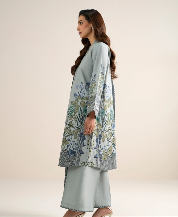 3 Piece - Printed Cotton Suit